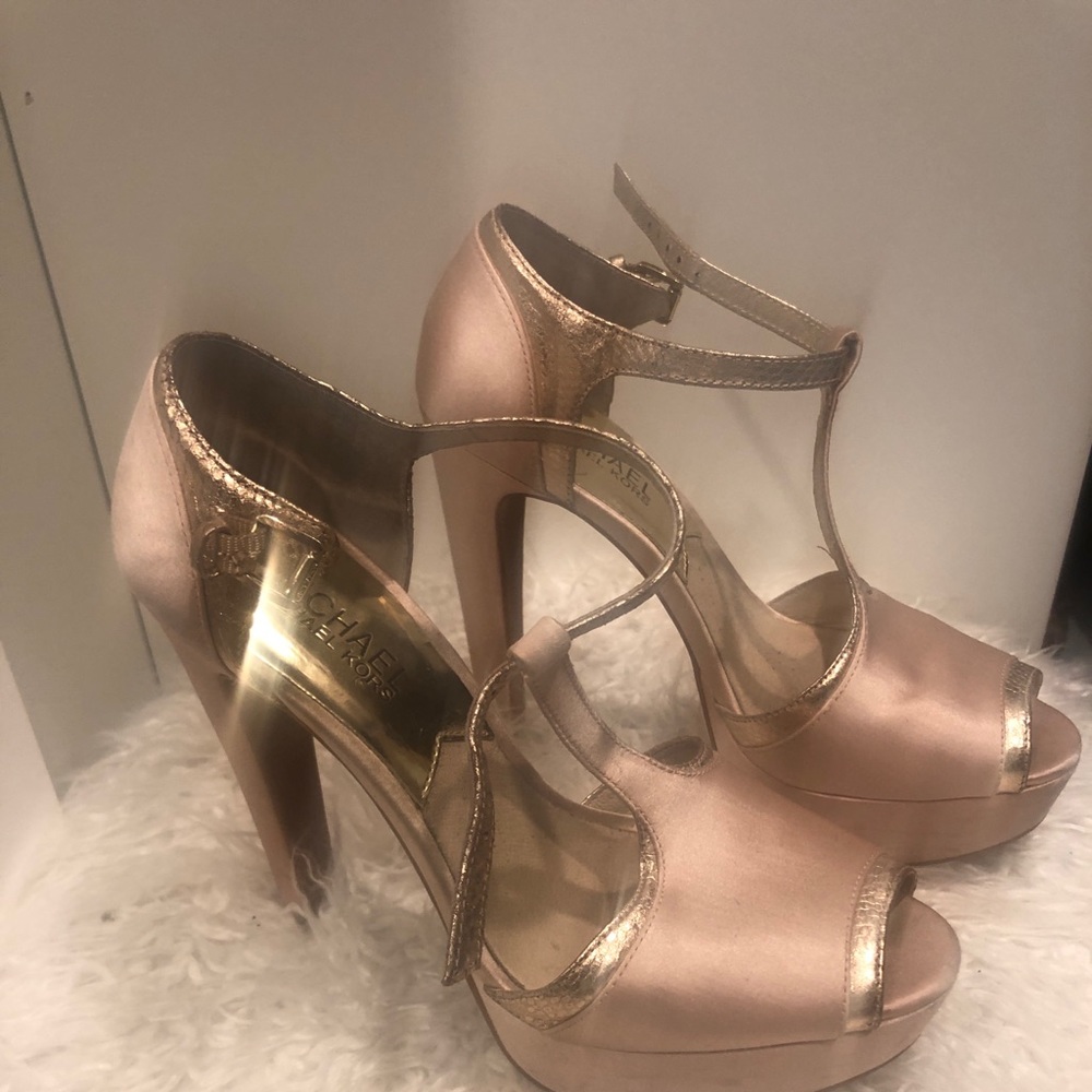 Michael Kors High heel platform sandals, in blush